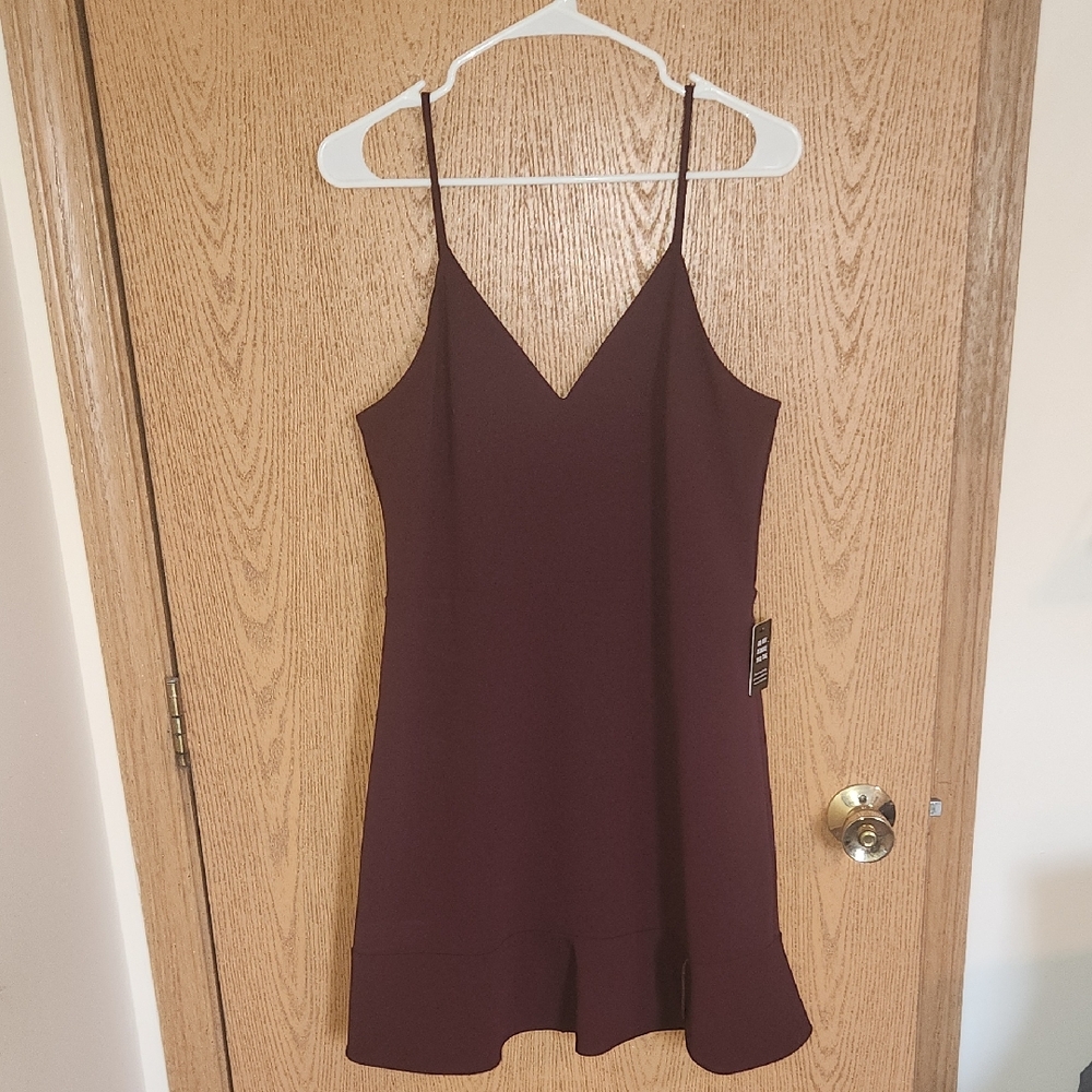 Express Deep Burgundy Mini Dress